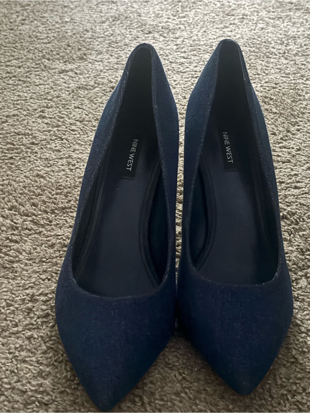 Nine West Dark Navy Pointed Toe Pumps